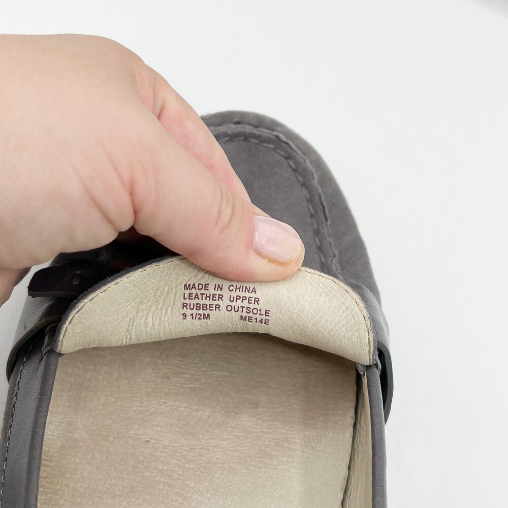 Michael Kors Rory Loafers Moccasin 9.5M Grey Suede Leather - Picture 8 of 9